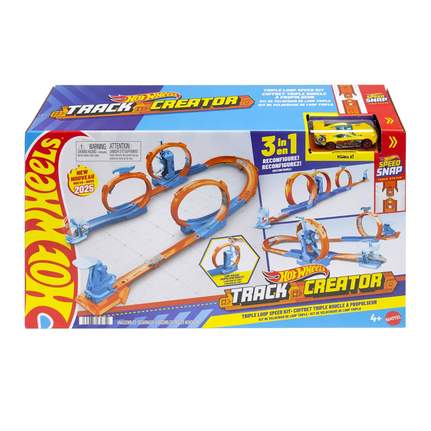 Hot Wheels Pista Triplo Loop - action figures ed accessori