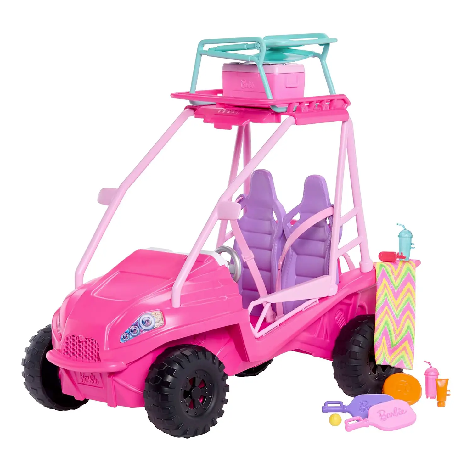Barbie Mysteries: Veicolo Da Spiaggia Con Accessori - action figures ed accessori