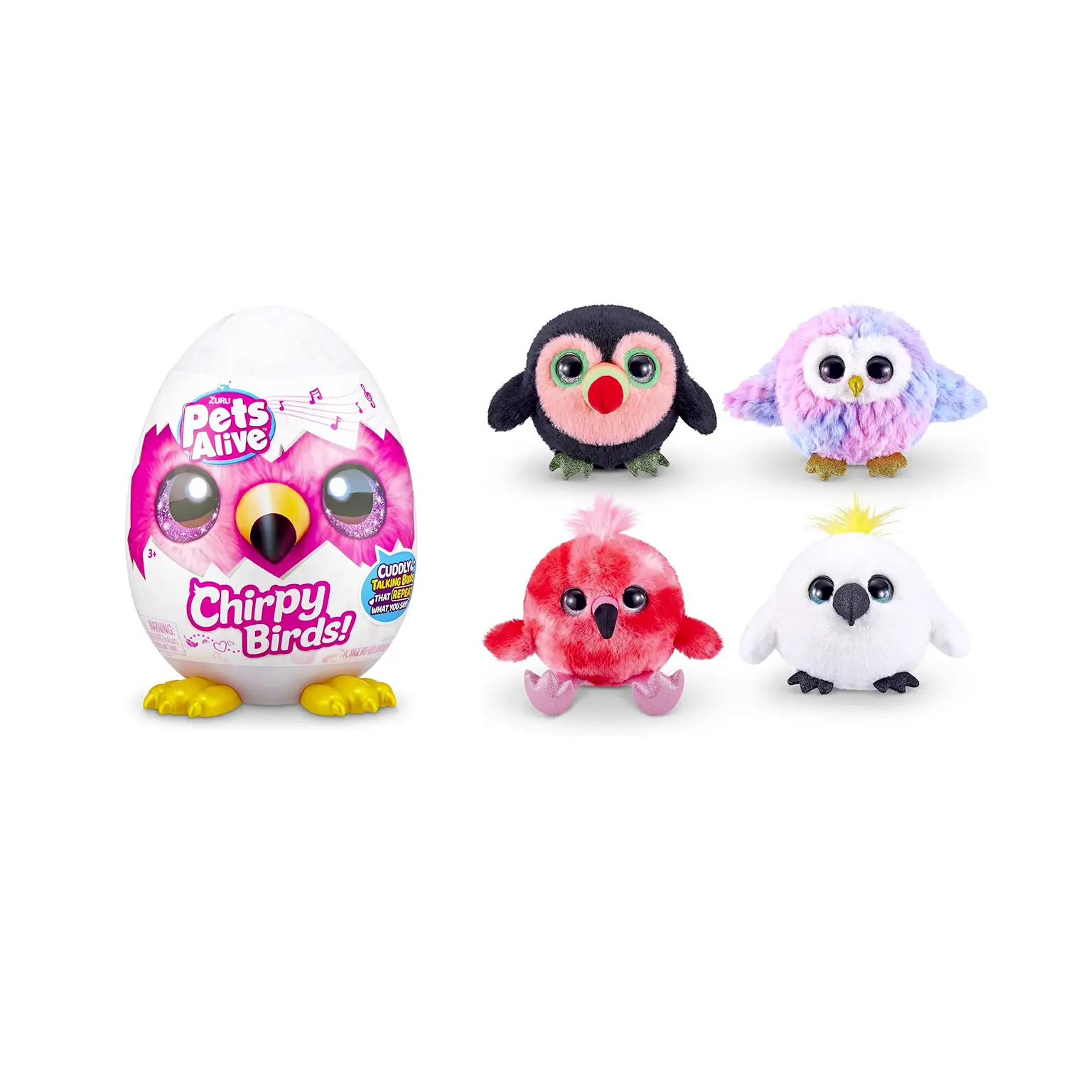 Pets Alive Chirpy Birds Uccellino Parlante Ascolta E Ripete - collezionabili bambina