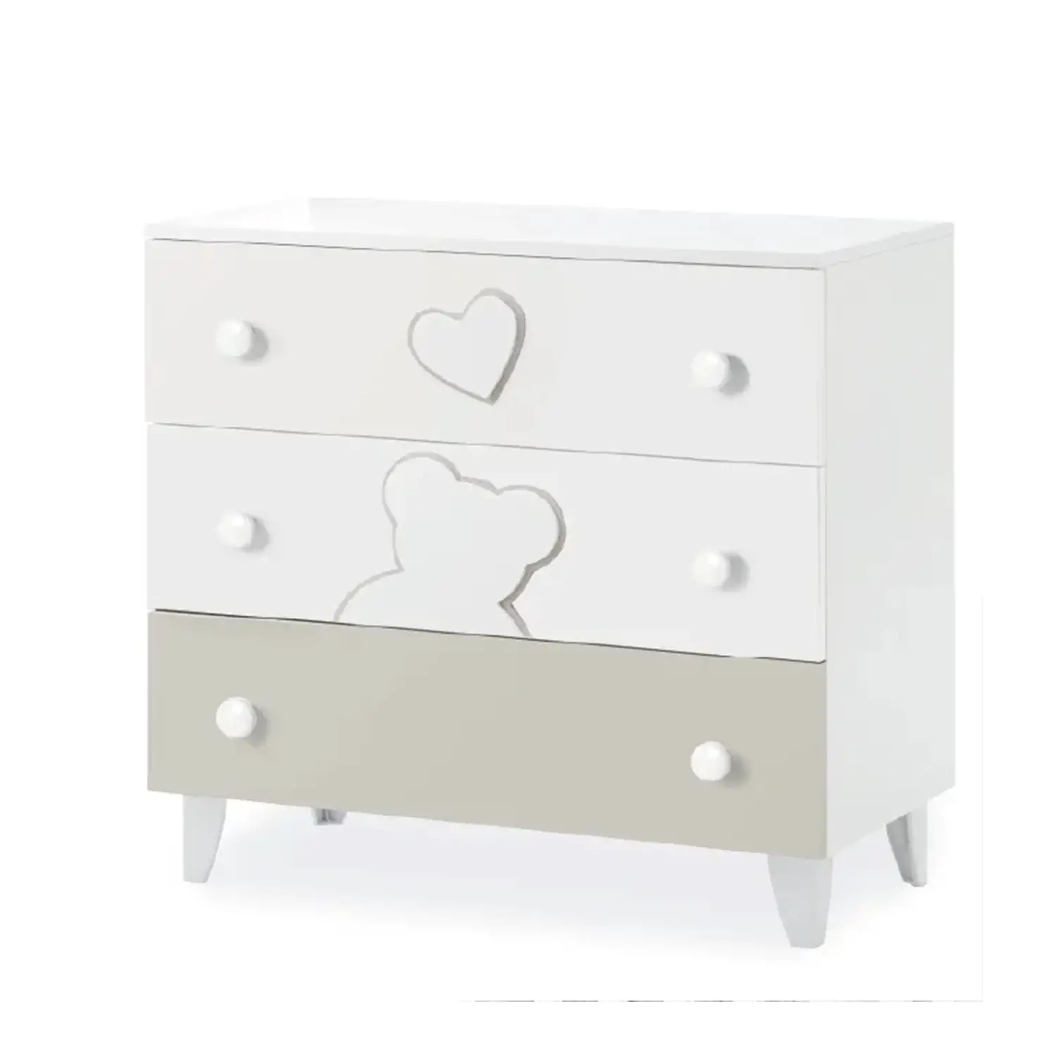 Comò Matisse Bianco-tortora di Italbaby - collezioni