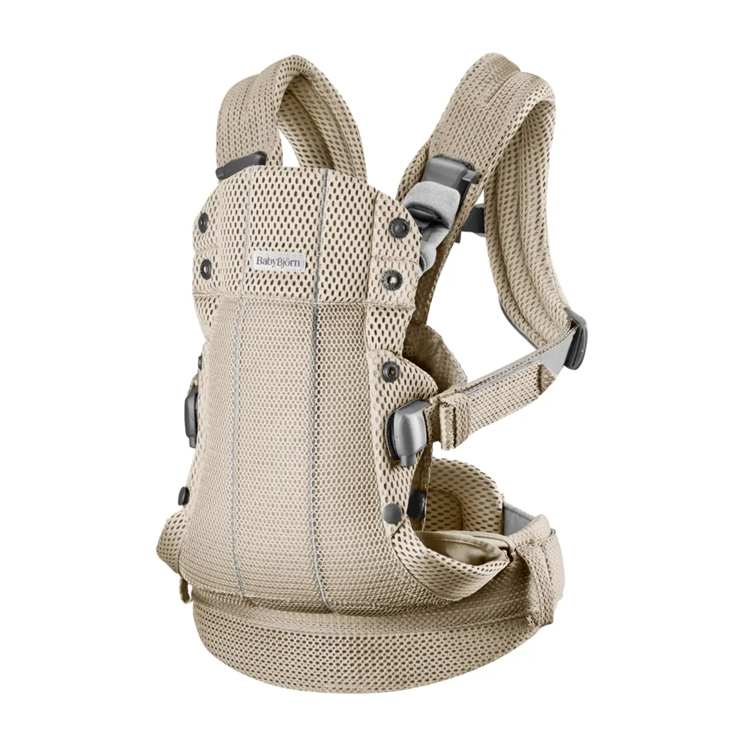 Babaybjorn Marsupio Harmony 3D Mesh Grey Beige - marsupi e zaini porta bimbo
