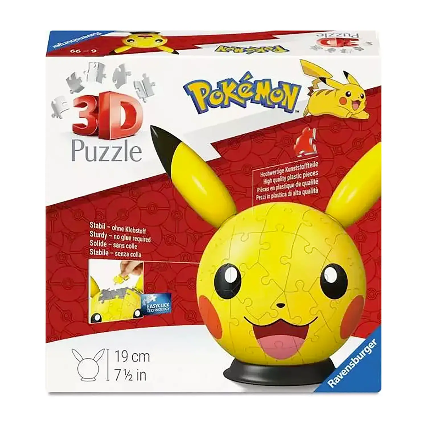 Puzzle 3D Pikachu Con Orecchie - puzzle 3d