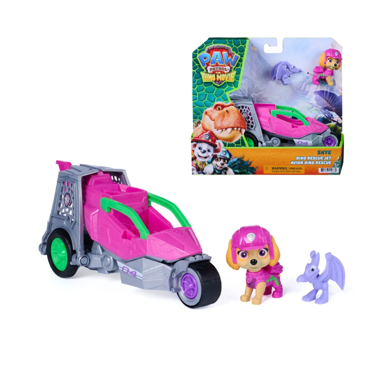 Paw Patrol Dino Movie Veicolo Skye - action figures ed accessori