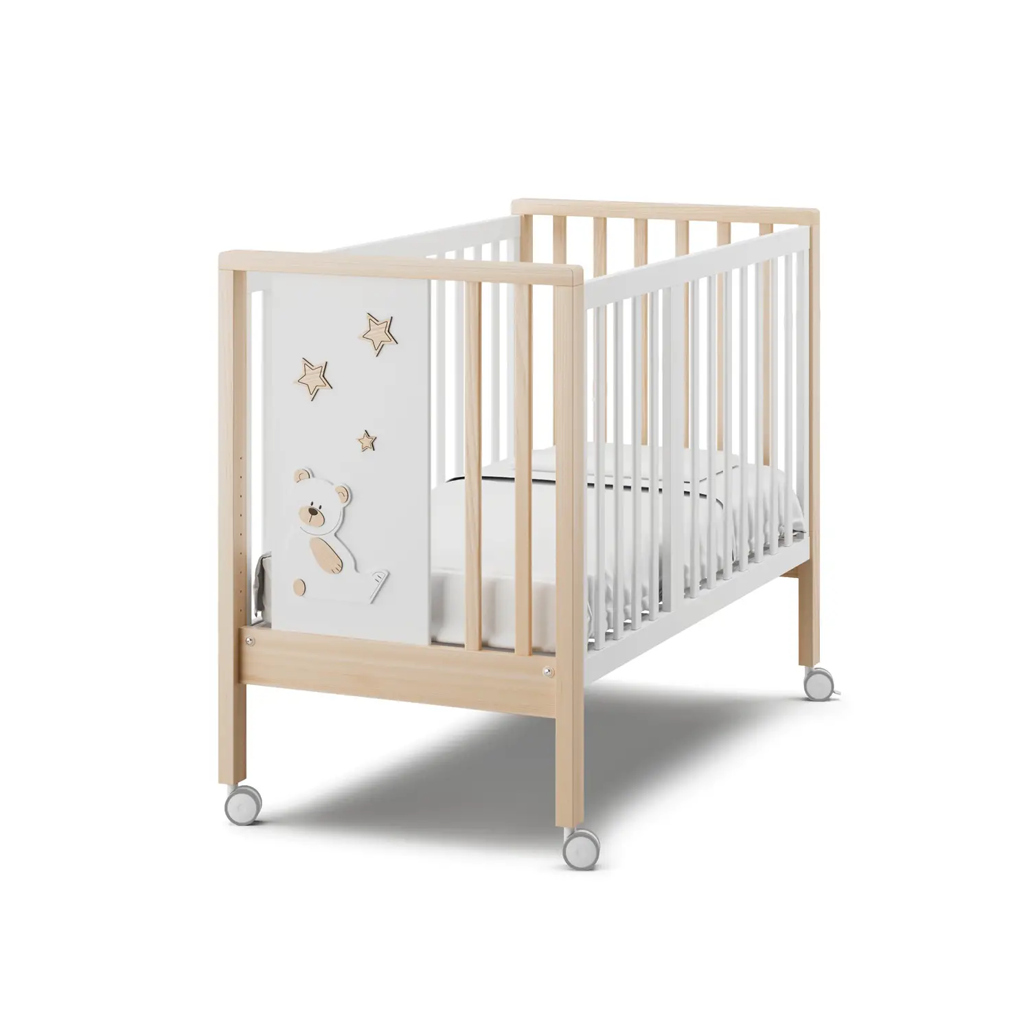 Lettino Erbesi Maxi Cucù in Faggio 70x140cm - collezioni