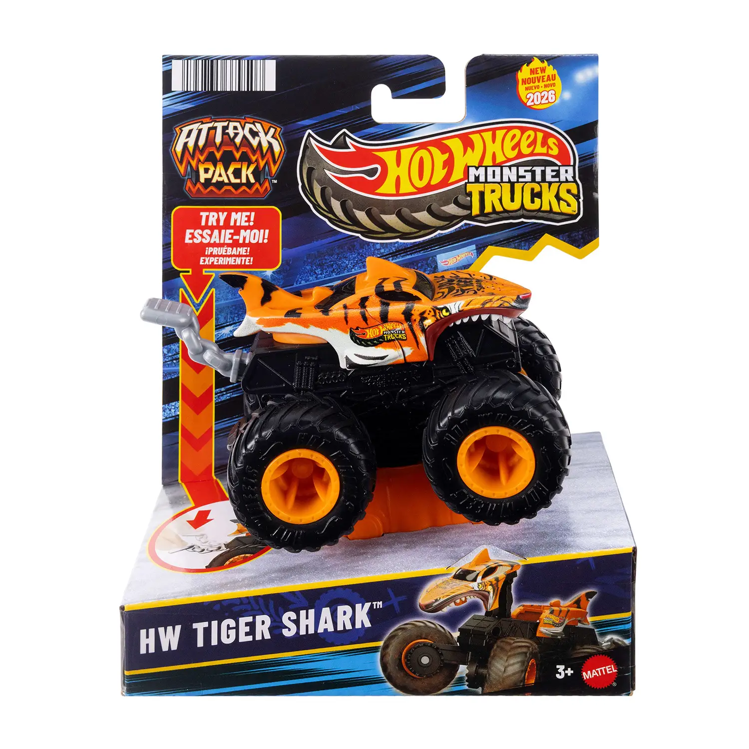 TITOLO SERPHot Wheels Monster Trucks Attack Shark Wreak JMK96 - modellini