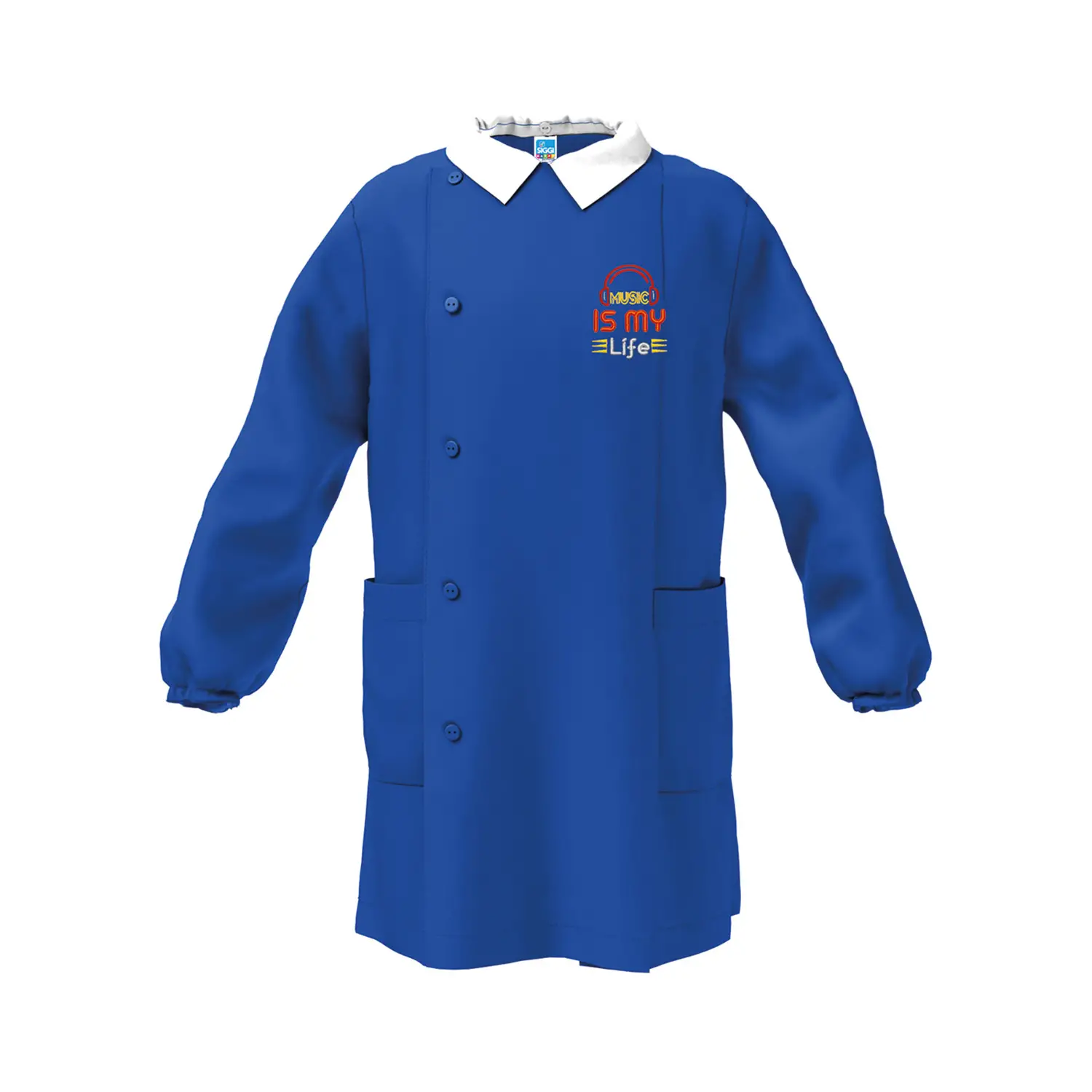 Grembiule Bambino Scuola Music Blu 9 Anni - grembiuli scolastici