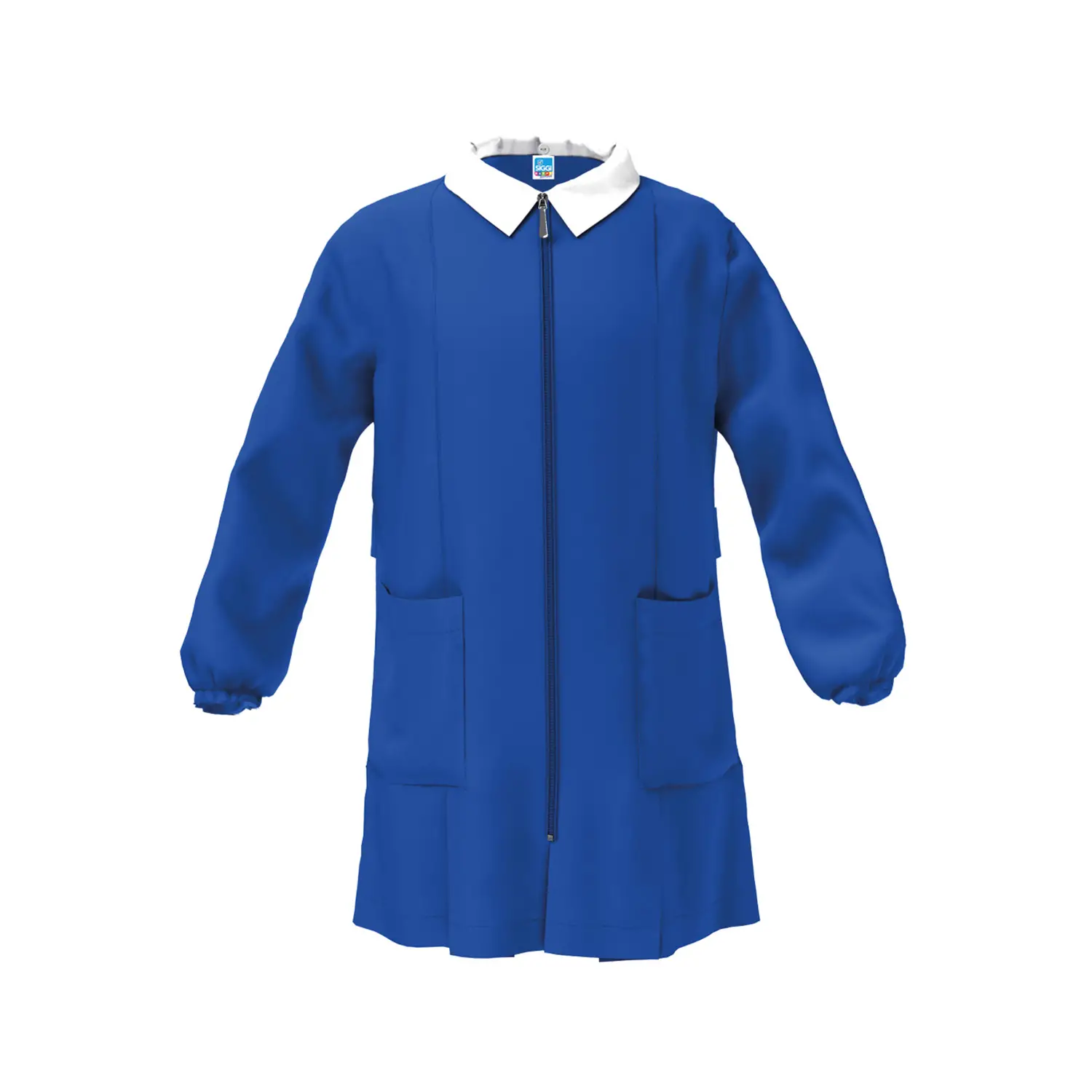 Grembiule Bambino Scuola Zip Senza Ricamo Blu 11 Anni - grembiuli scolastici