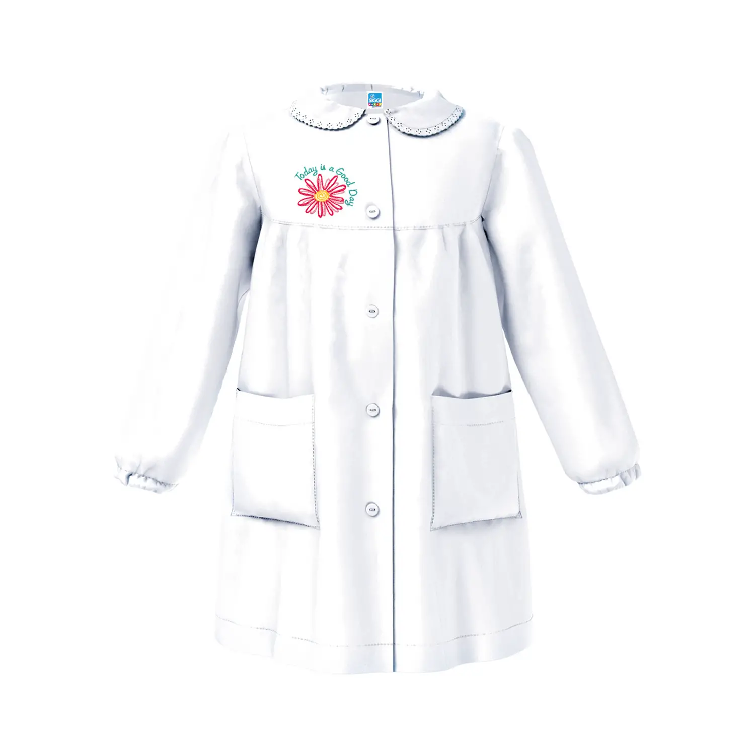 Grembiule Bambina Scuola Fiore Bianco 6 Anni - grembiuli scolastici