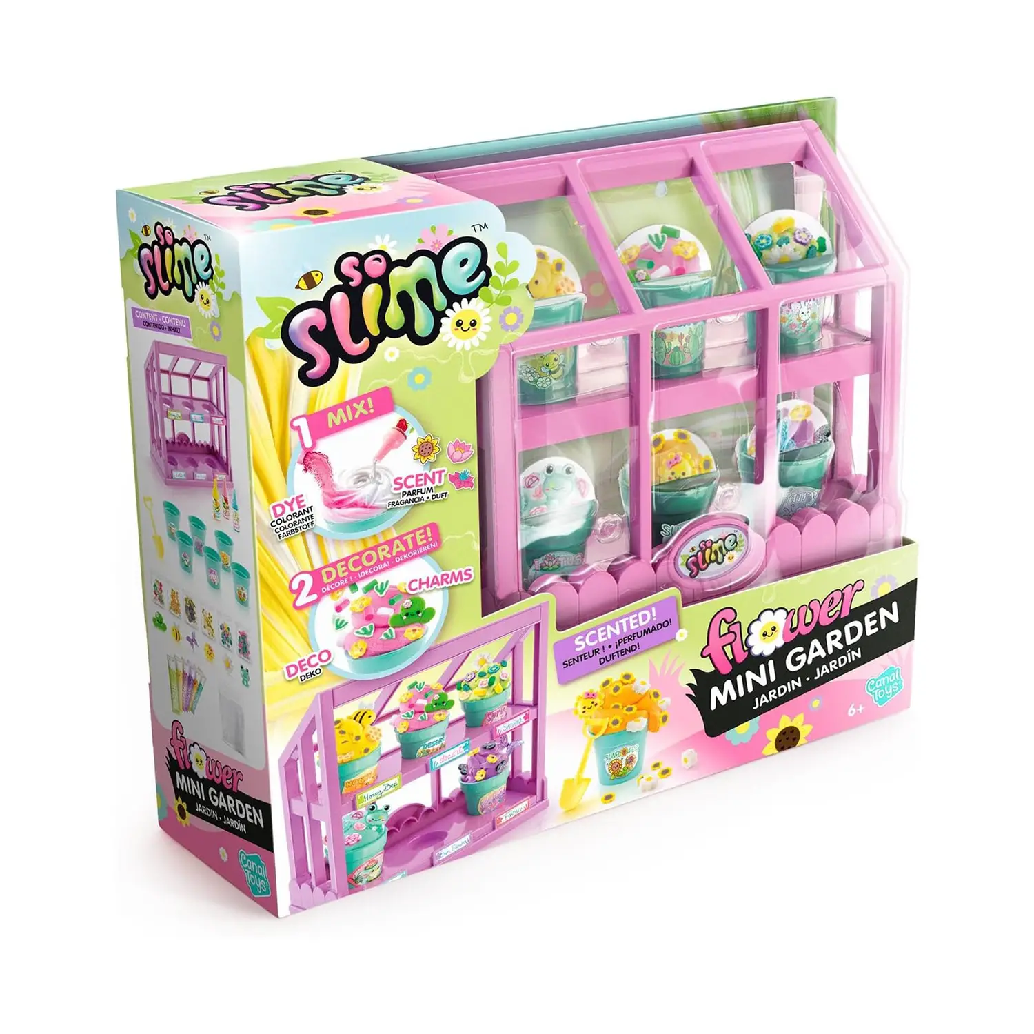 So Slime Flower Mini Serra Slime Creativo con 6 Vasetti - creatività