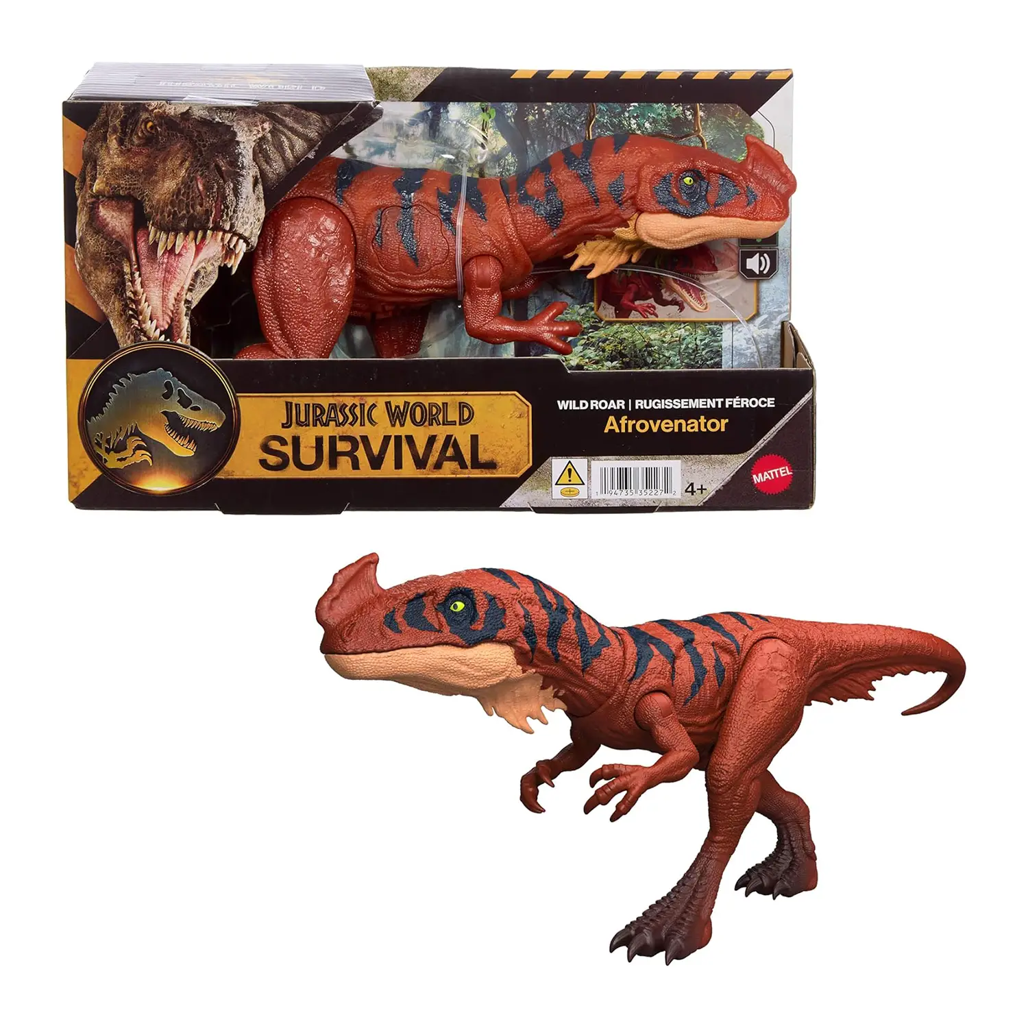 Jurassic World Survival Ruggito Selvaggio Afrovenator JKL76 - action figures ed accessori