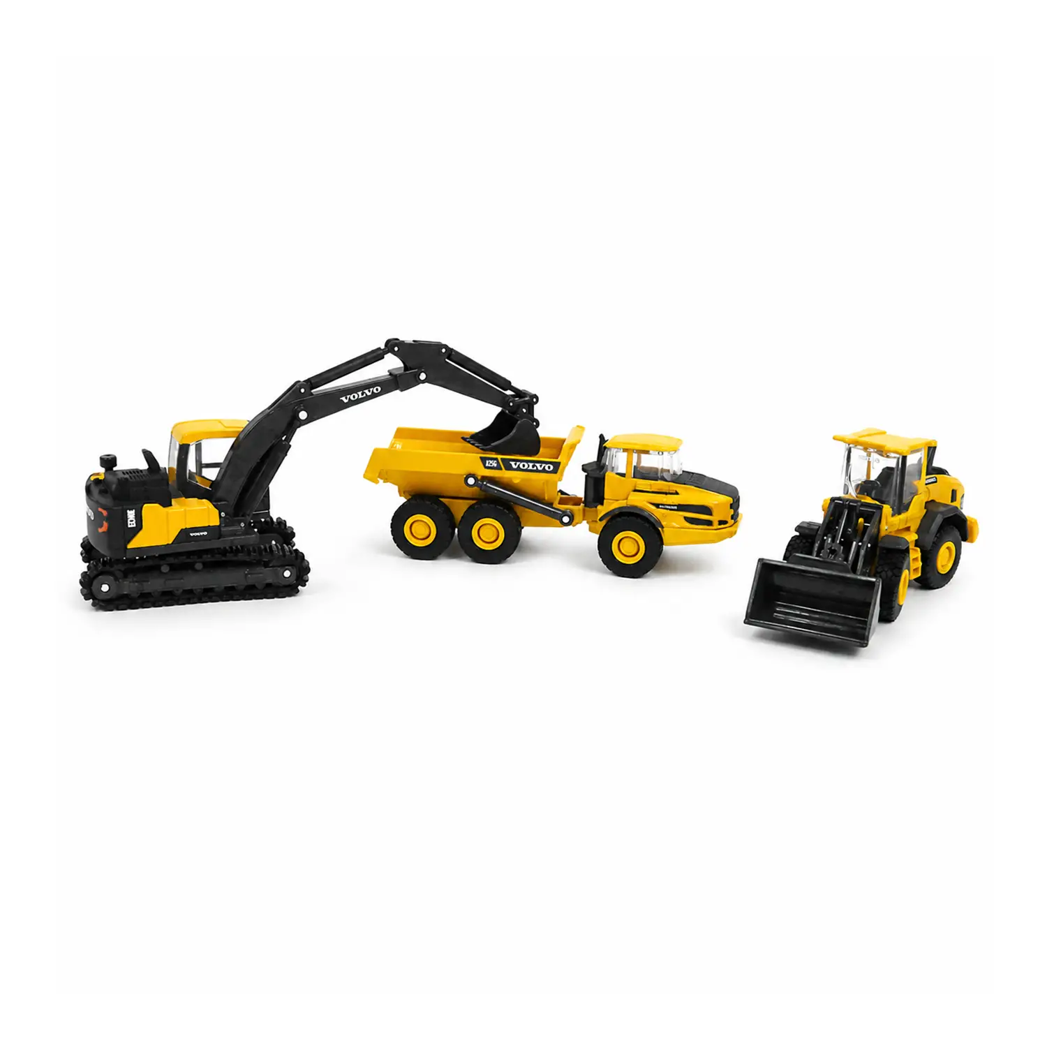 Mini Volvo Playset Con Accessori Set 3 Mezzi - auto