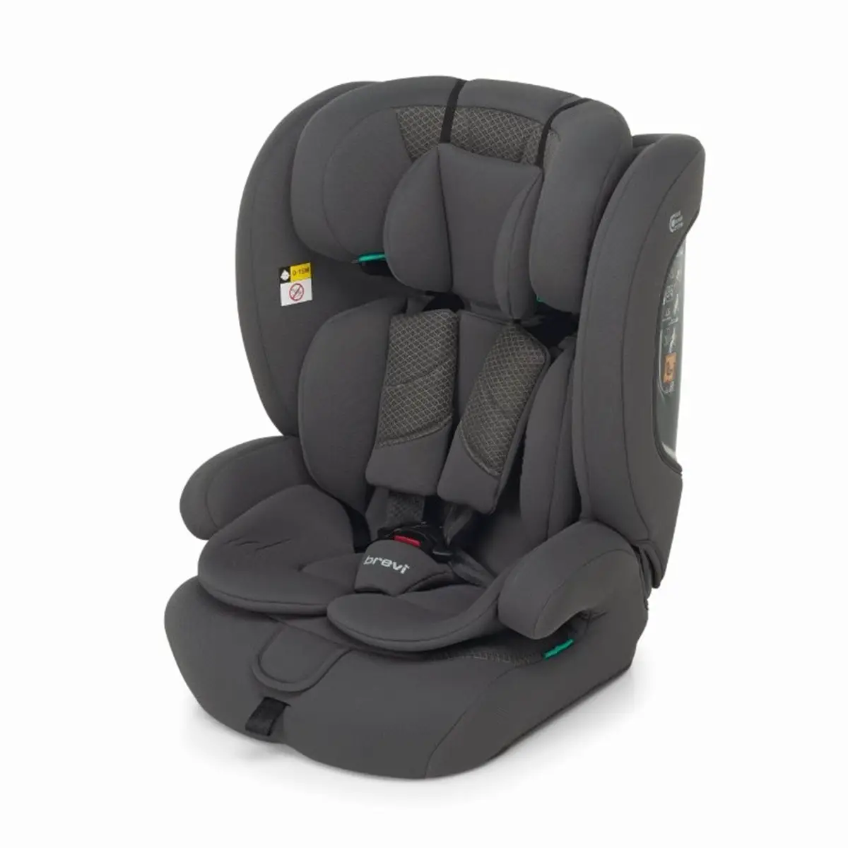 Seggiolino Auto Seat i-Size Grey 76-150 cm - bambini 76-150 cm (15m-12anni)