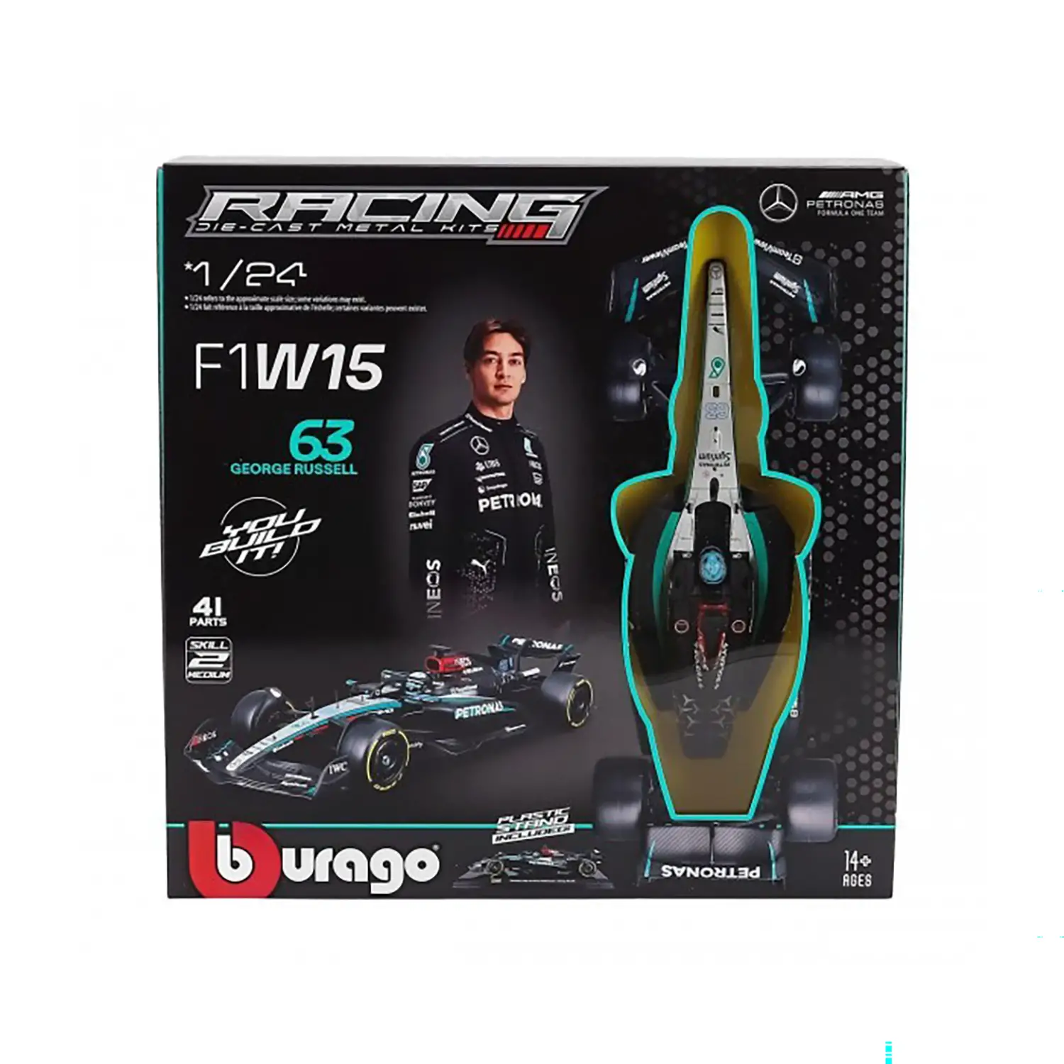 Auto 1:24 Model Kit Mercedes-Amg Petronas F1 W15 - auto
