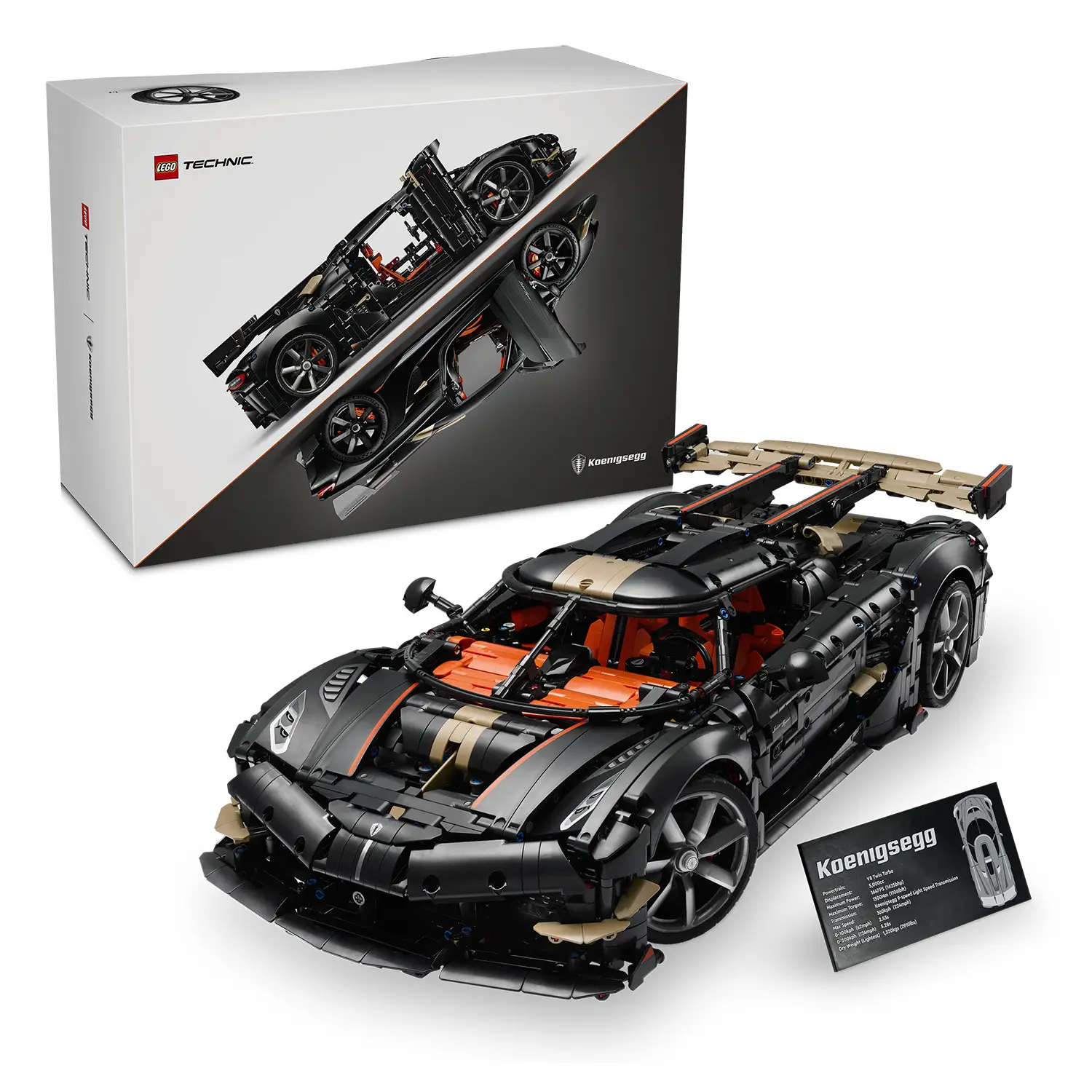 LEGO Hypercar Koenigsegg Sadair's Spear 42232 - 4104 Pezzi - lego