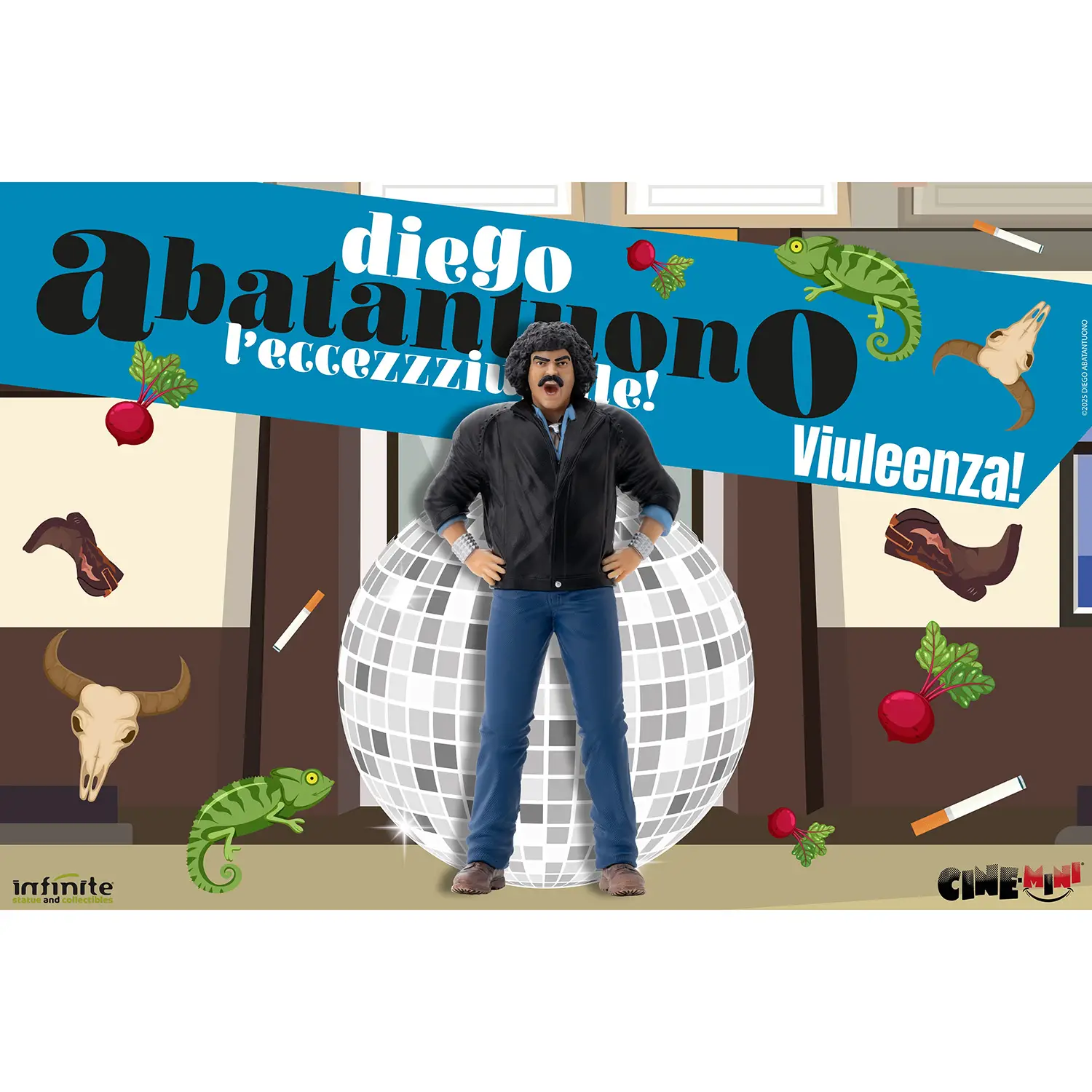 Diego Abatantuono Viulenza Cine-Mini Pvc - action figures ed accessori