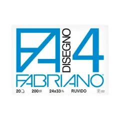 Album Da Disegno Fabriano F4 Ruvido - Cm. 24x33