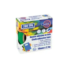 Nastro Telato Adesivo Verde 19 mm x 2,7 m – Nastro Telato Resistente, Impermeabile e Anti-Strappo