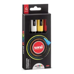 Uni Posca Punta Media – Astuccio 4 Colori