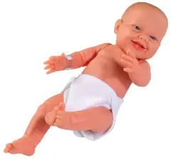 Bambolotto Espressivo Femminuccia Sorridente 43 cm – Bambola Educativa in Vinile