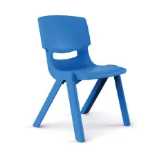 Sedia per Bambini Scuola Infanzia/Primaria - H 35,5 cm - Blu