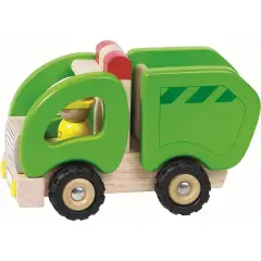 Camioncino Nettezza Urbana in Legno 20cm.