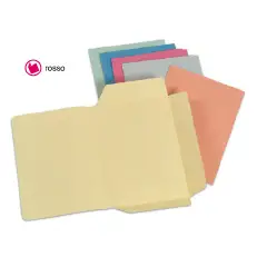 Cartelline 3 Lembi Rosso con Stampa 50Pezzi