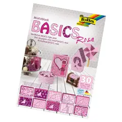 Cartoncini Creativi Rosa 24x34 cm – 30 Fogli Assortiti per Lavoretti e Decorazioni
