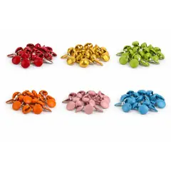 Fermacampioni Colorati 15 mm – 120 Pezzi Assortiti per Scuola, Ufficio e Lavoretti Creativi