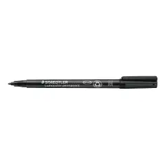 Pennarello Permanente Lumocolor Staedtler - Punta Media Nero