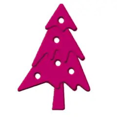 Mini Fustella Bassorilievo Abete – Fustella Creativa per Scrapbooking e Biglietti
