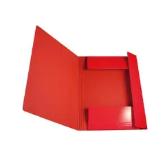 Cartella Presspan con Elastico Rossa– 3 Lembi Precordonati