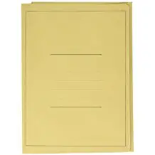 Cartella Pannosa 3 Lembi con Stampa 180gr Giallo