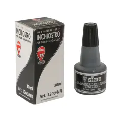 Inchiostro per Timbri in Gomma Nero – Flacone da 25 gr