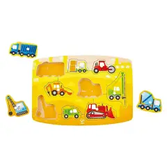 Puzzle Mezzi del Cantiere con Piolini