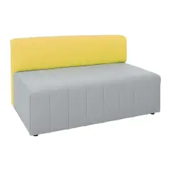 Divano Serie Moderna con Spalliera Giallo Per Un Ambiente Scolastico Innovativo
