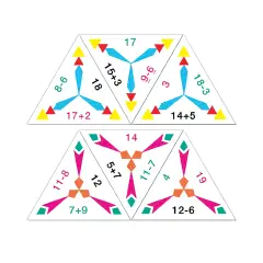 Domino a Triangolo: Addizioni e Sottrazioni