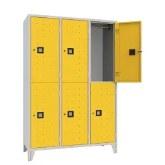 Armadio Casellario Quadro 6 Posti Ante Giallo - Conforme CAM