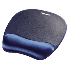 Mousepad con Poggiapolsi in Memory Foam – Blu Scuro
