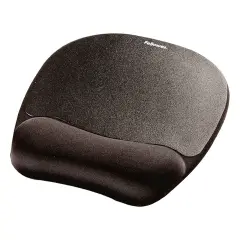 Mousepad con Poggiapolsi in Memory Foam – Nero