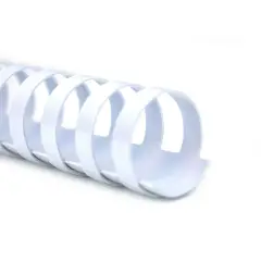 Dorsi Spirale Plastici Diametro 10mm. 100 Pezzi Bianco