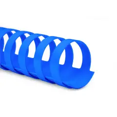 Dorsi Spirale Plastici Diametro 14mm. 100 Pezzi Blu