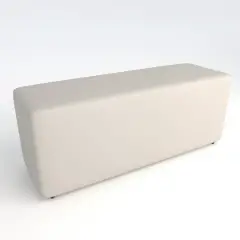 Pouf Ecopelle Ignifugo 3 Posti H 46 Bianco Per Un Ambiente Scolastico Innovativo