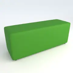 Pouf Ecopelle Ignifugo 3 Posti H 46 Verde Per Un Ambiente Scolastico Innovativo