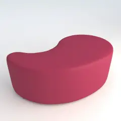 Pouf Ecopelle Ignifugo Virgola H 40 Fucsia Per Ambienti Scolastici Innovativi