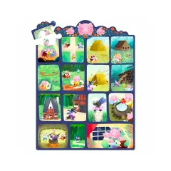 Puzzle Favole da Raccontare: I Tre Porcellini, 35 Tessere in Cartone