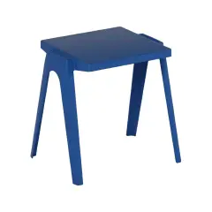 Banco Monoposto in Polipropilene per Esterni – Altezza 59 cm Blu | Conforme CAM