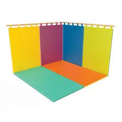 Protezione Murale Morbida Bicolore Prugna-Crema