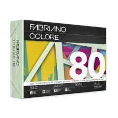 Carta Per Fotocopie Fabriano Colore 80 Gr/mq A4 Verdino Risma 500 Fogli