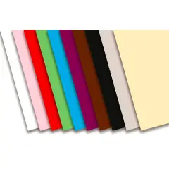 Cartoncino Colorato Premium Liscio Assortimento Integrativo - 30 Fogli 50x70 cm