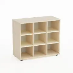 Mobile Kubò Betulla 9 Caselle H 75 Cm Ripiani Magnolia | Conforme CAM
